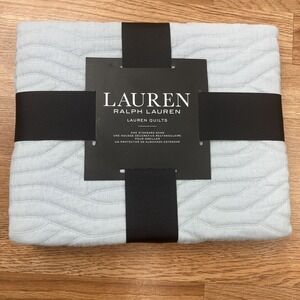 Lauren Ralph Lauren Wiley Standard Pillow Sham in Blue NEW